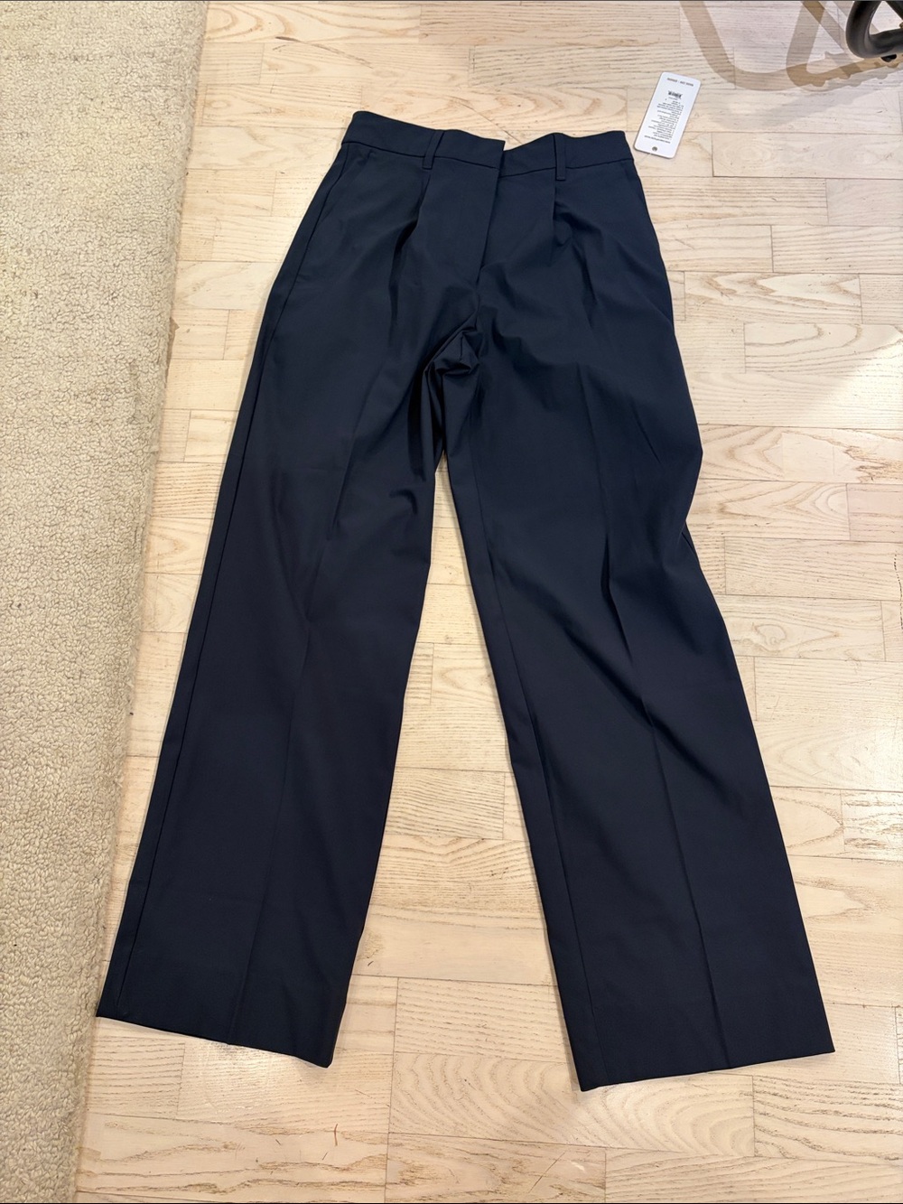 RHONE Black Men's Dress Trousers - Tailored Straight Leg